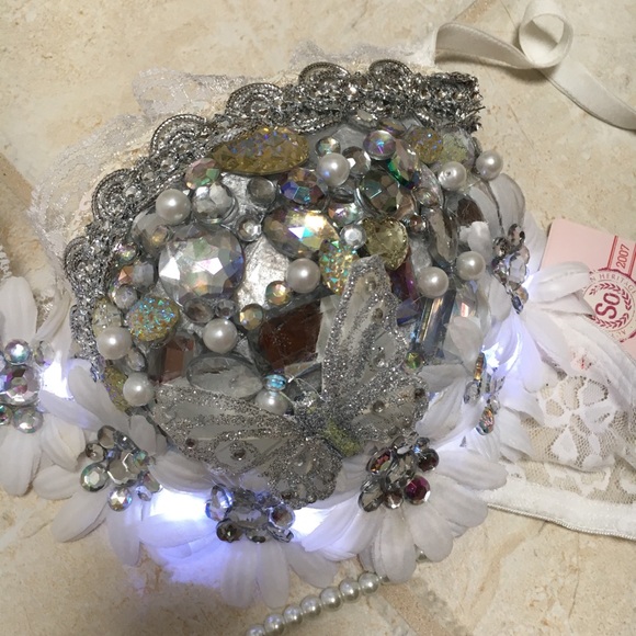 LED Jeweled Rave Bra - Picture 2 of 3